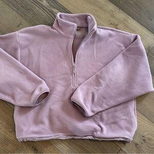 Golden Fleece cropped Large blush pink